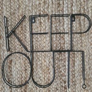 Pillowfort "Keep Out" Kids Wall Decor